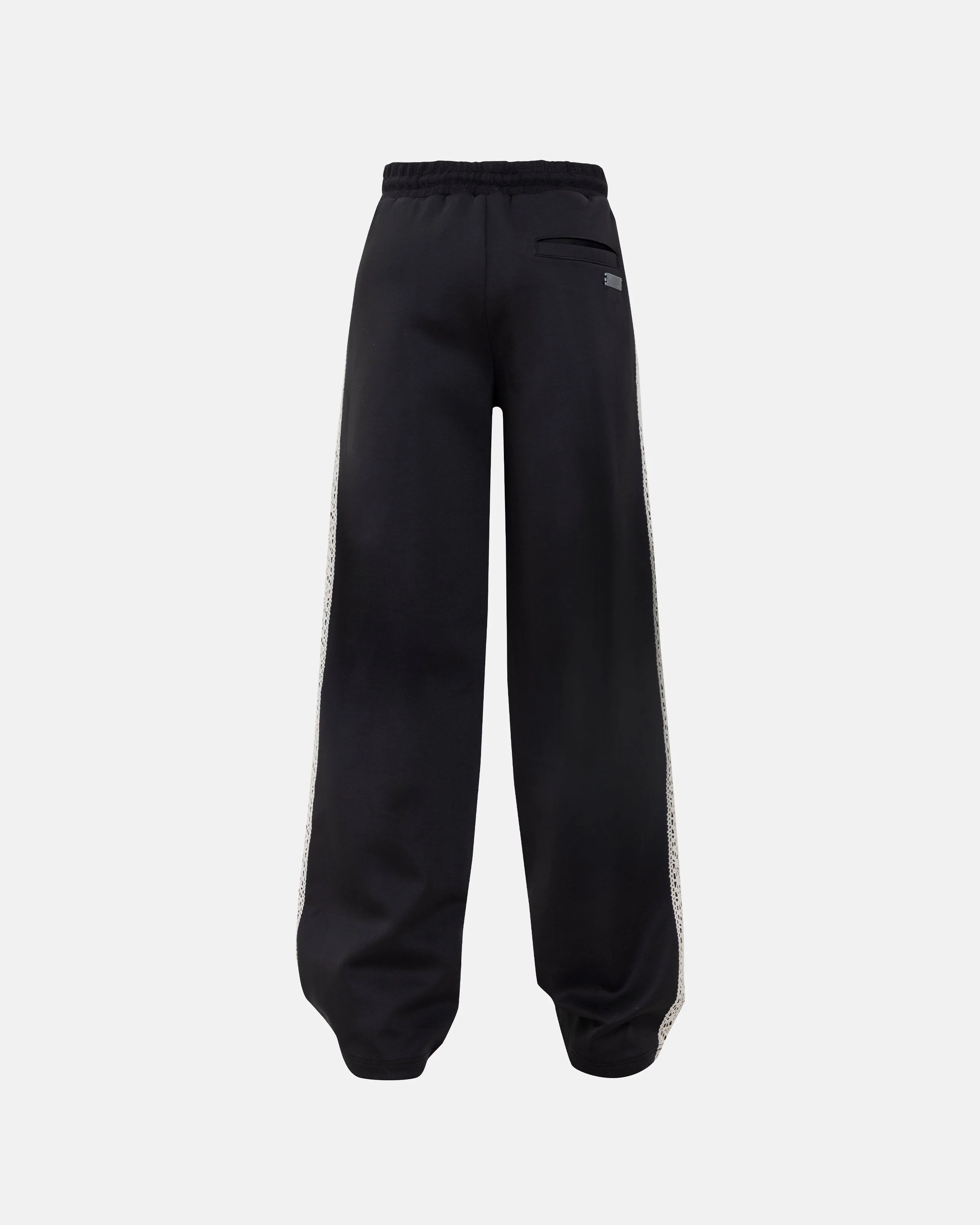 W Basics Undgld Lace-panel Track Pants Black - Image 3