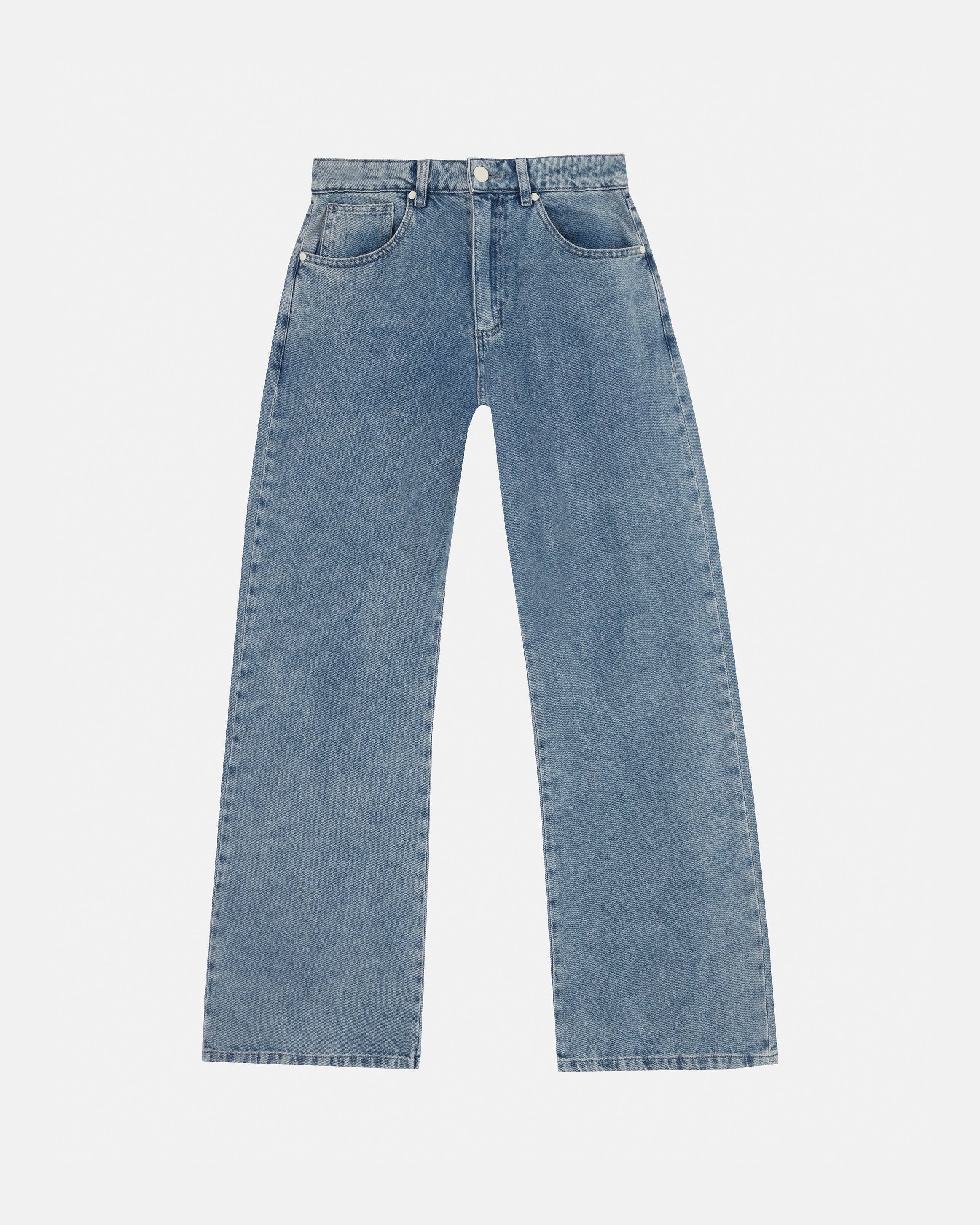 W Basics UNGD Wide Jean Washed Blue - Image 3