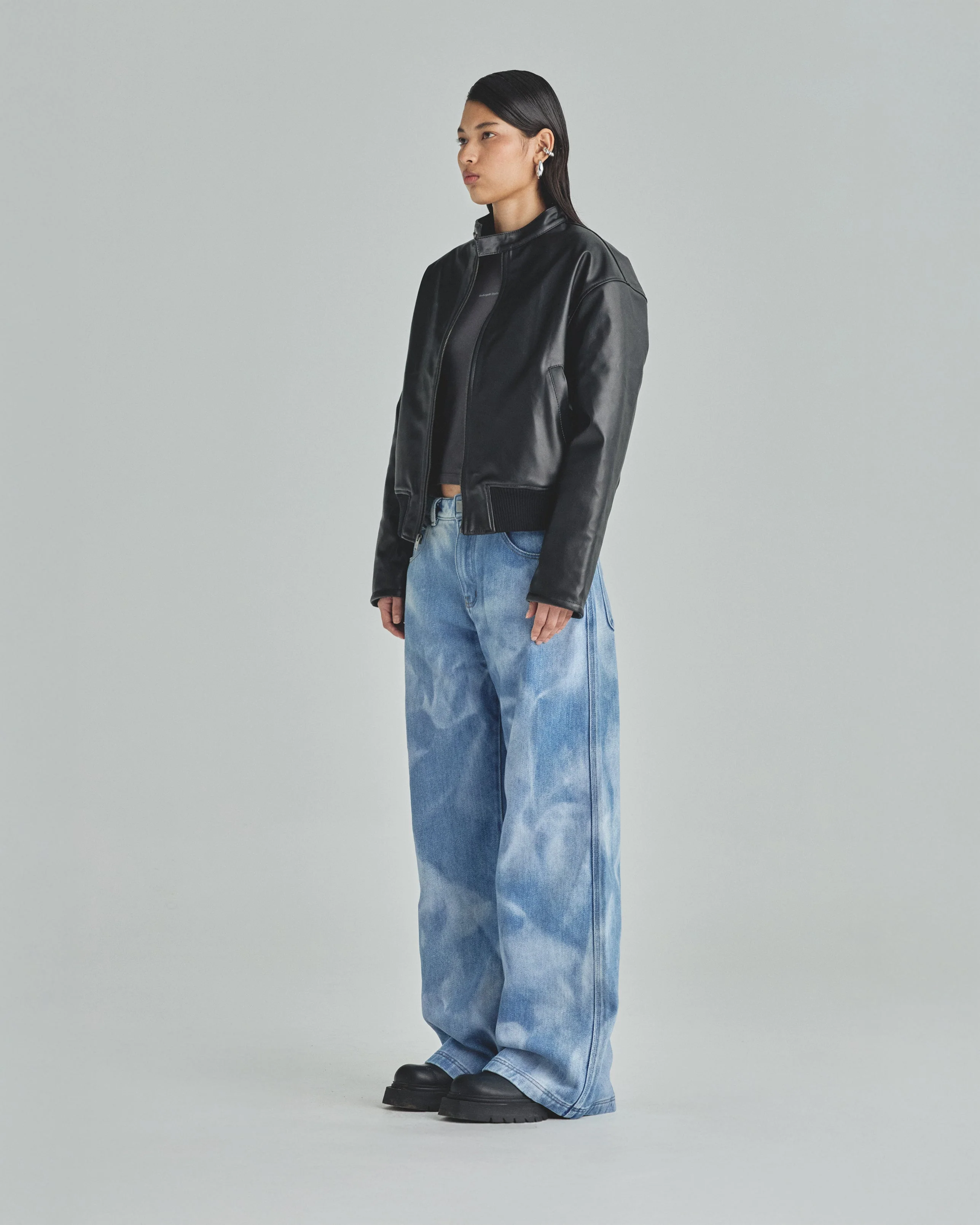 W Basics Wide Jeans Blue - Image 5