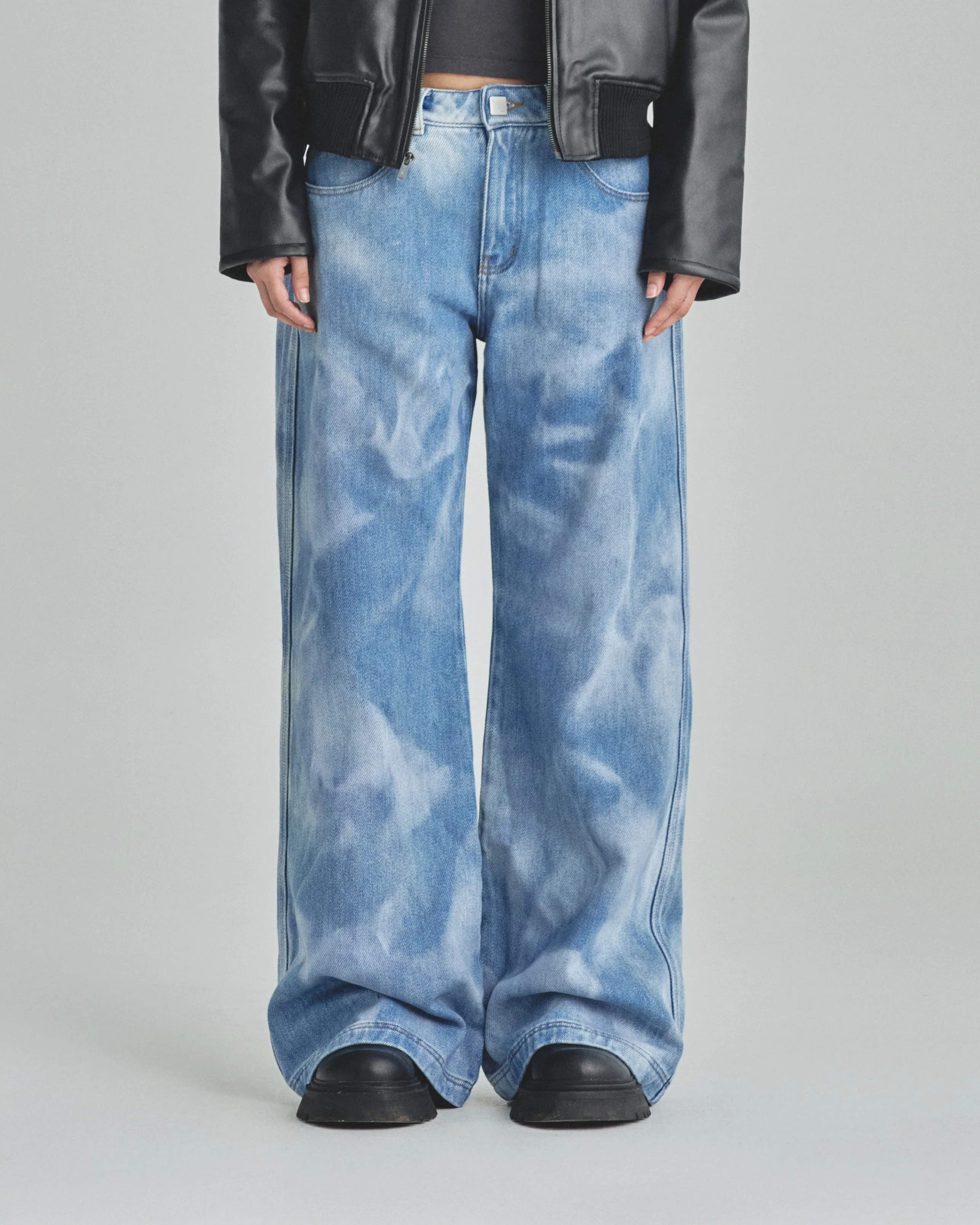 W Basics Wide Jeans Blue - Image 8