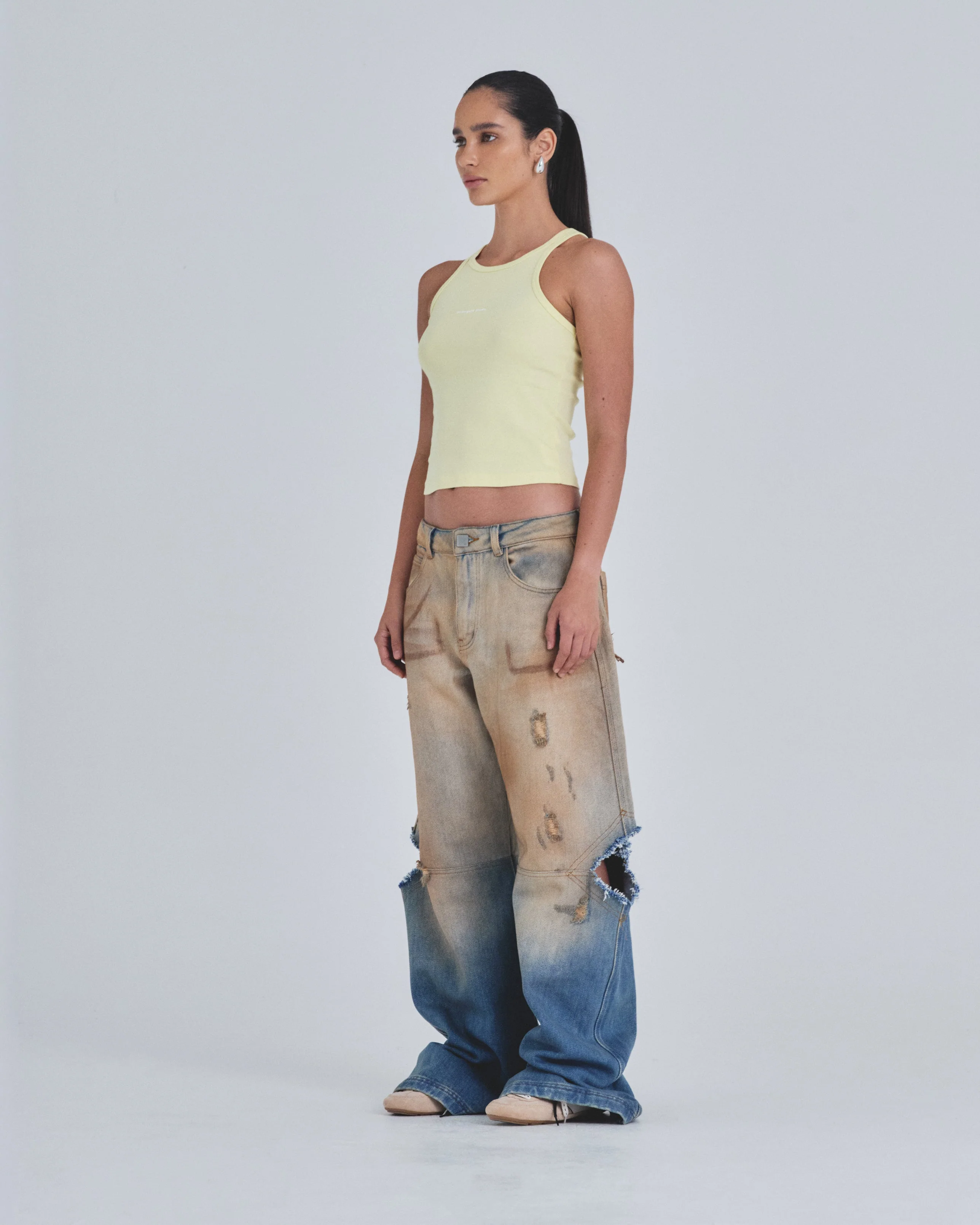 W Holy State 94 Halter Tank Top Yellow - Image 5