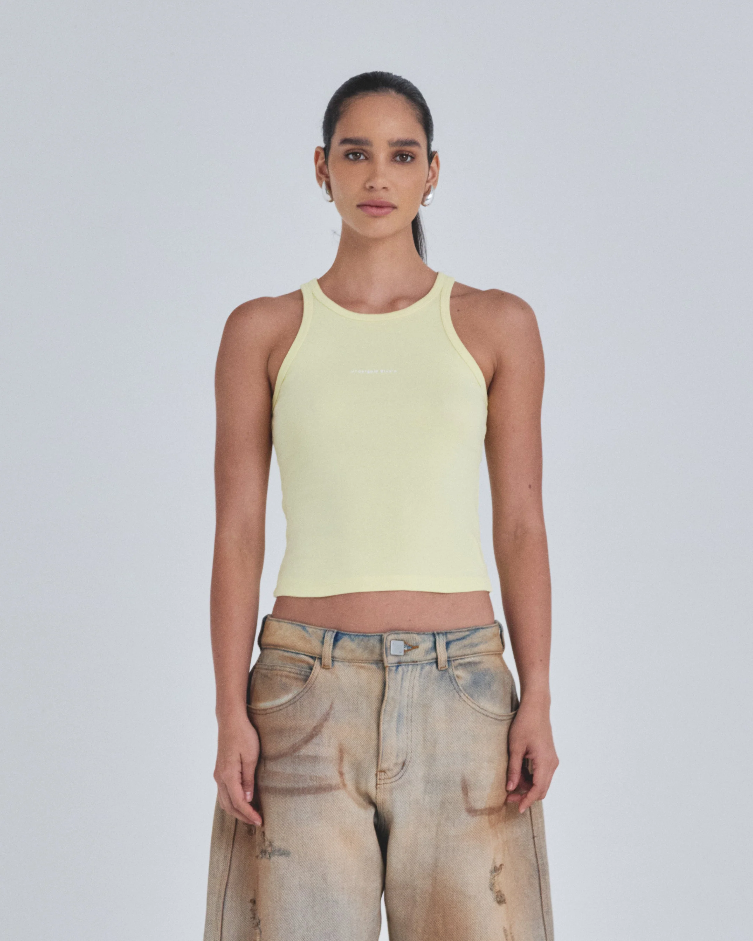W Holy State 94 Halter Tank Top Yellow - Image 7