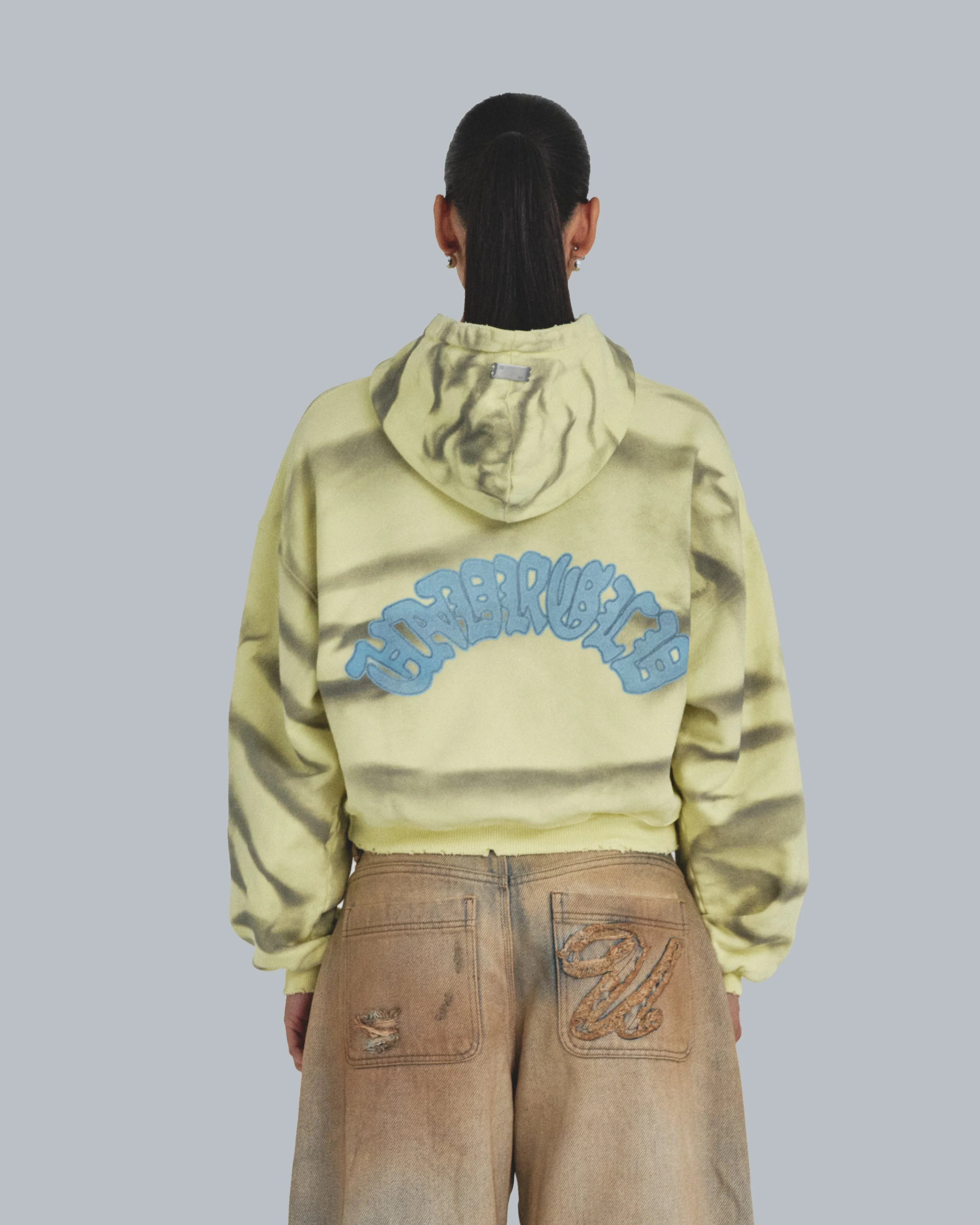W Holy State Divinity Boxy Fit Hoodie Aged Yellow - Image 7