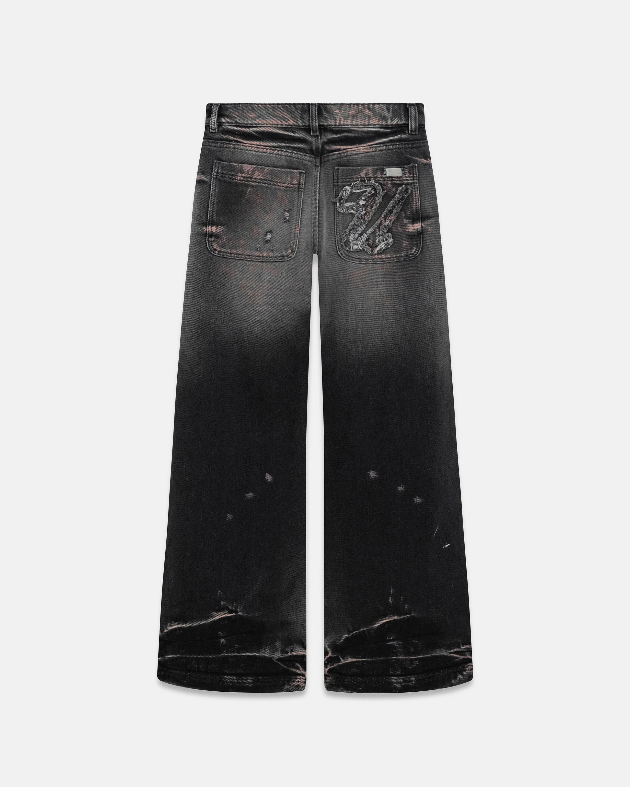 W Holy State U Wide Jeans Ash Black - Image 3