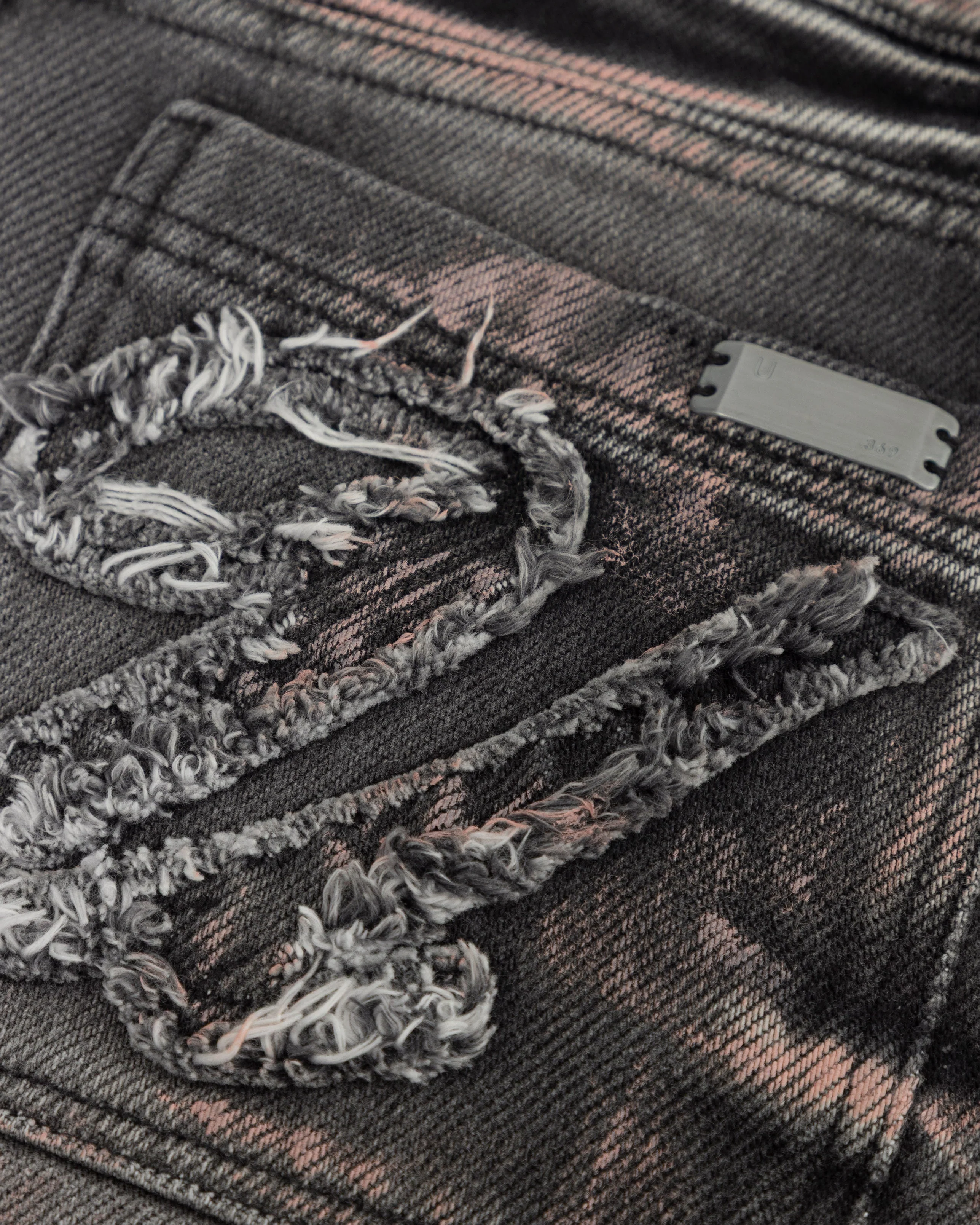 W Holy State U Wide Jeans Ash Black - Image 4