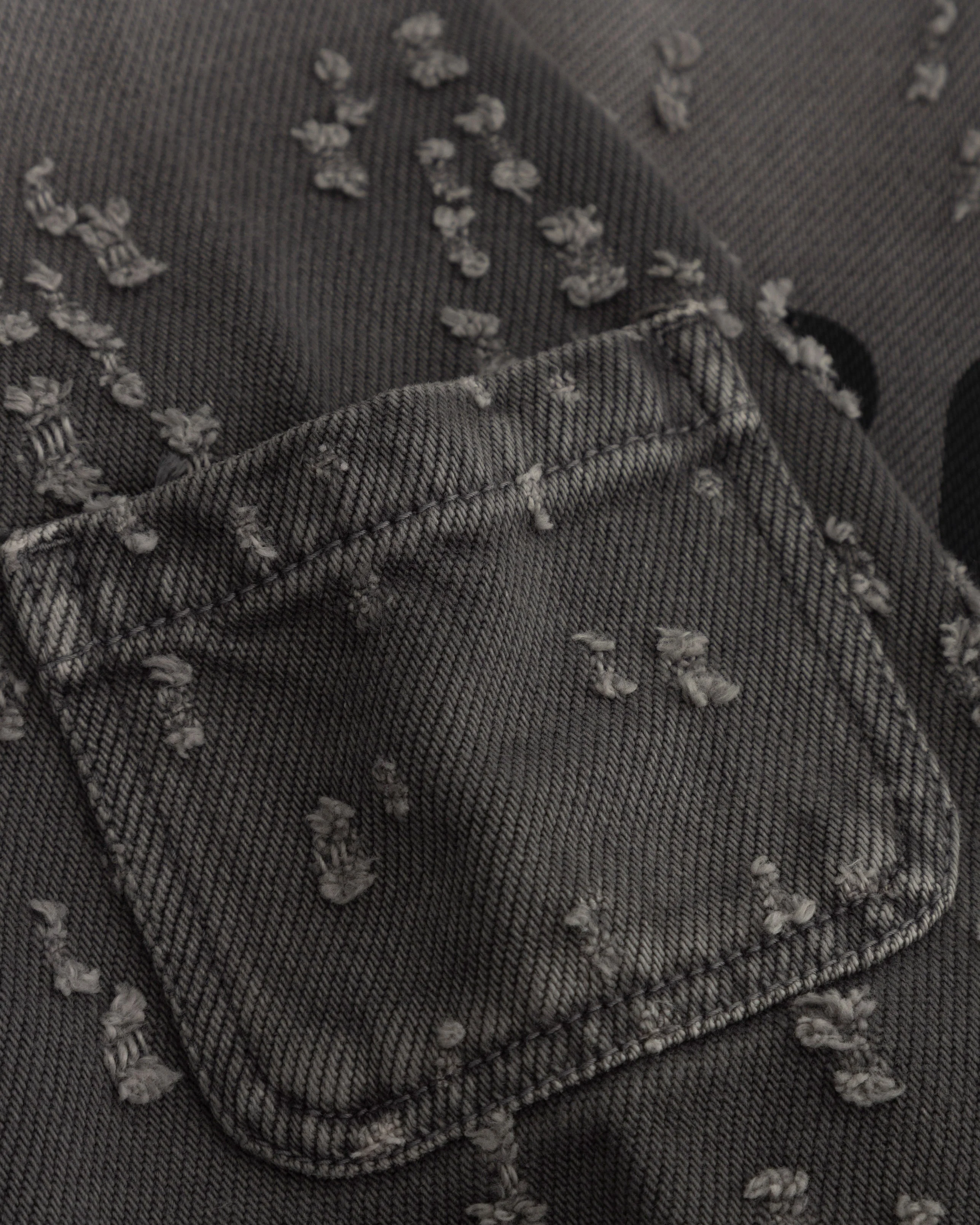 W Holy State UNDRGLD Ripped Jacket Washed Gray - Image 6