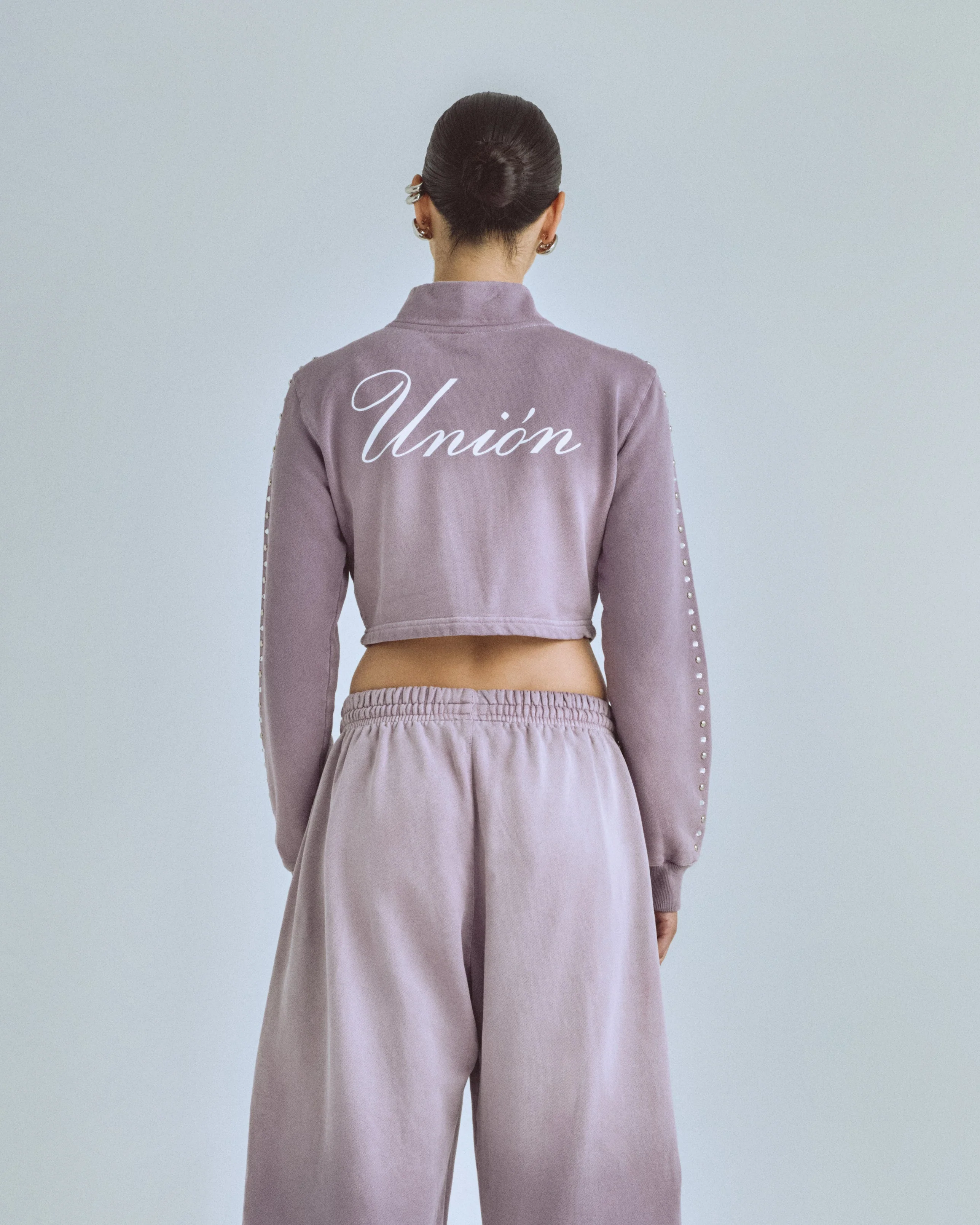 W Santa Union "Unión" Zip Up Turtleneck Purple - Image 7